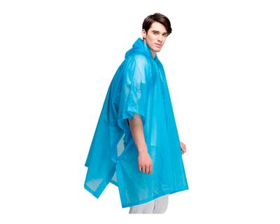Imagen 2 del producto Poncho impermeable adulto azul Pro Outdoor