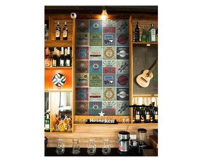 Imagen 2 del producto Vinilo adhesivo 15x15 cm Motors 12 unidades