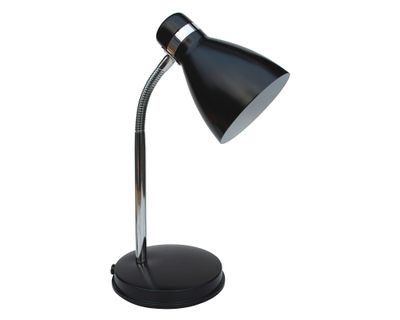 Lámpara escritorio 1L E27 Lince negro Abitare