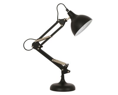 Lámpara escritorio 1L E14 Alen negro Abitare