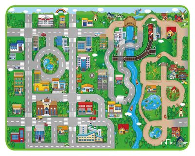 Imagen 1 del producto Playmat infantil 90x120 cm calles Cotidiana