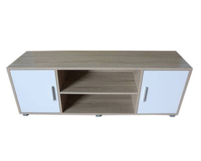 Rack TV Benitto natural/blanco M+Design
