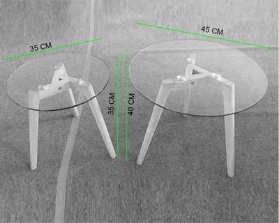 Imagen 2 del producto Mesa centro New Grape natural 2 piezas