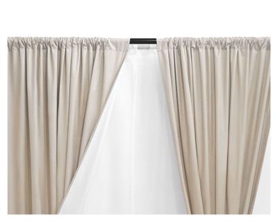 Imagen 2 del producto Set cortina blackout + abrazadera ecru Cotidiana