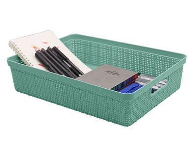 Imagen 2 del producto Canasto organizador 6 litros azul Cotidiana