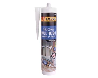 Silicona 280 ml multiuso transparente Hela
