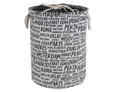 Imagen 1 del producto Canasto de ropa Cotidiana Canvas Capitals 2.2