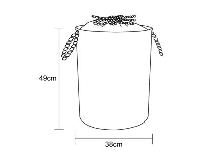 Imagen 2 del producto Canasto de ropa Cotidiana Canvas Tropical 2.2