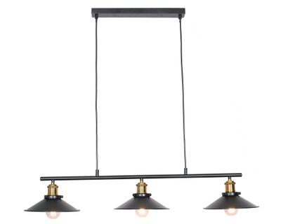 Lámpara colgar 3L E27 Vary 2.0 negro Abitare