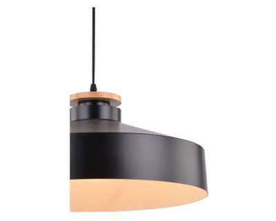 Imagen 2 del producto Lámpara colgar 1L E27 León negro Abitare