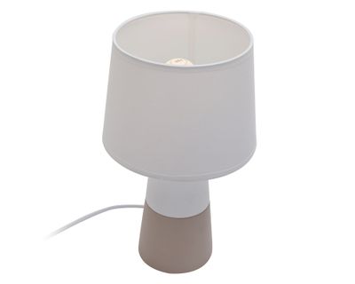 Imagen 2 del producto Lámpara sobremesa 1L E27 Block ecru/blanco Abitare