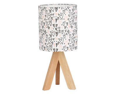 Lámpara sobremesa 1L E27 Biham corazón Abitare