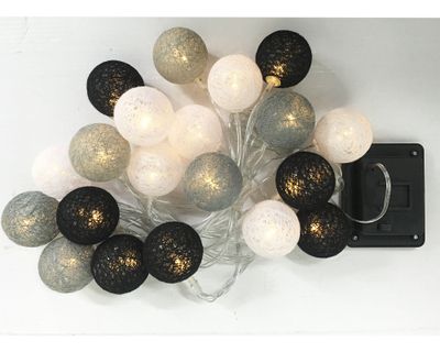 Imagen 2 del producto Guirnalda de luces 1.5W 20 luces luz cálida Bola Algodón multicolor