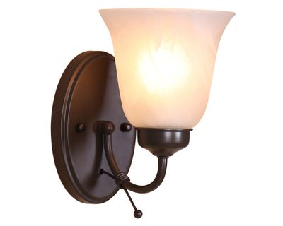 Aplique 1L E27 chocolate/mármol Abitare