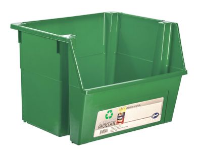 Contendedor reciclaje 25 litros verde Wenco.