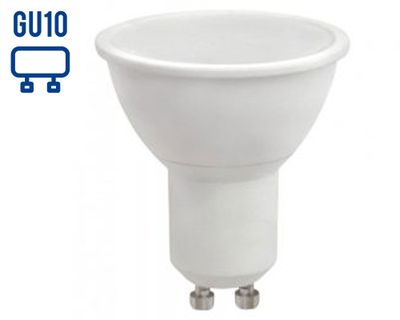 Ampolleta LED 7W GU10 luz cálida Elfa.