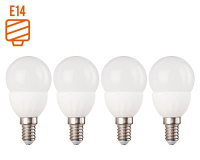 Imagen 1 del producto Ampolleta LED 60W E14 luz cálida 4 unidades Elfa.