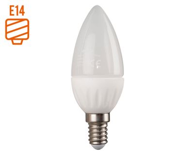 Ampolleta LED 6W E14 luz día vela Elfa