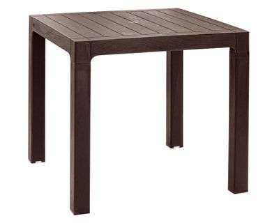 Mesa 80x80 cm marrón moro Reyplast