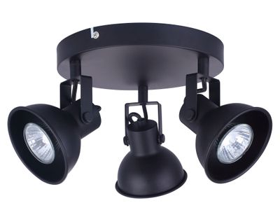 Spot 3L GU10 Aglaia negro Abitare