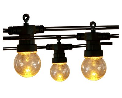 Imagen 1 del producto Guirnalda LED 3W 5.6 m 20L luz cálida negro/transparente