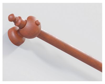 Imagen 2 del producto Barras para Cortinas 22 mm madera 160x2 cm cedro