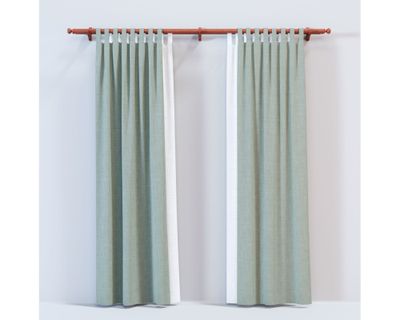 Imagen 2 del producto Barra para cortina doble madera 200x5 cm cedro