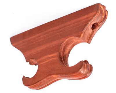 Imagen 1 del producto Soporte de cortina doble para techo madera 24x15 cm cedro