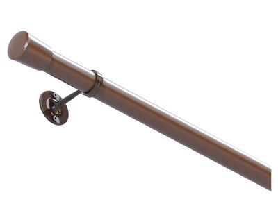 Barra para cortina metal Innova Zamac 240x2 cm café