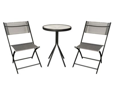 Set terraza 2 personas Bristo gris Outzen