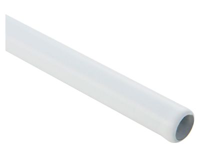 Barra cortina baño 1,80 m plástificada blanco 5F