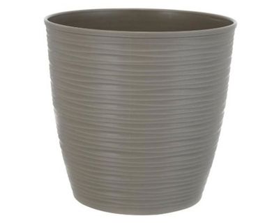 Macetero 16 cm piedra taupe Reyplast.