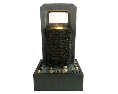Imagen 1 del producto Fuente agua Pared piedras LED Outzen