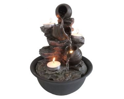 Fuente agua Cantaros LED Outzen