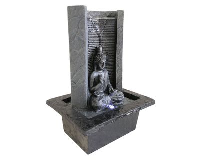 Imagen 2 del producto Fuente agua columna 25 cm buda sentado LED Outzen