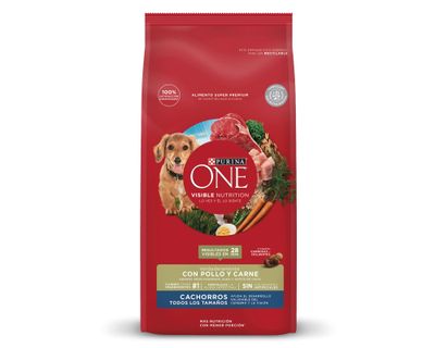 Imagen 2 del producto Alimento perro cachorro 12 kg pollo y carne Purina One.