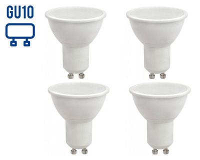 Ampolleta LED 7W GU10 luz día 4 unidades Elfa.