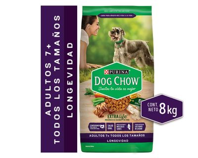 Alimento perro senior 8 kg Dog Chow.