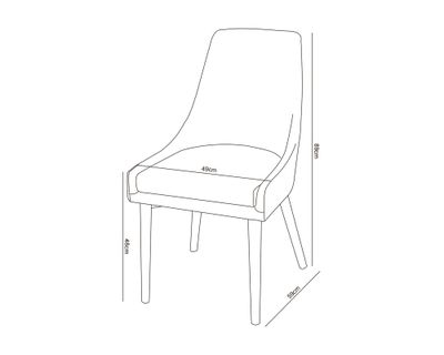 Imagen 2 del producto Silla fija Dinning beige