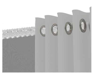 Imagen 2 del producto Cortina sunout + velo 140x230 cm gris claro Cotidiana