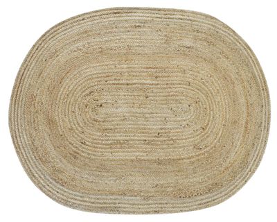 Imagen 1 del producto Alfombra 120x180 cm ovalada café Cotidiana