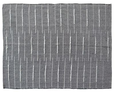 Alfombra 120x180 cm bordado gris/blanco Cotidiana