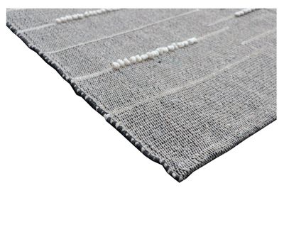 Imagen 2 del producto Alfombra 120x180 cm bordado gris/blanco Cotidiana