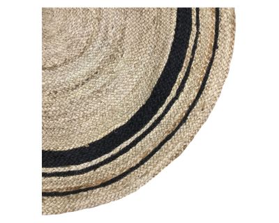 Imagen 2 del producto Alfombra 120 cm Trenzado café/negro Cotidiana