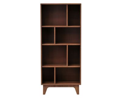 Imagen 1 del producto Librero 8 espacios domino nogal Mobikit