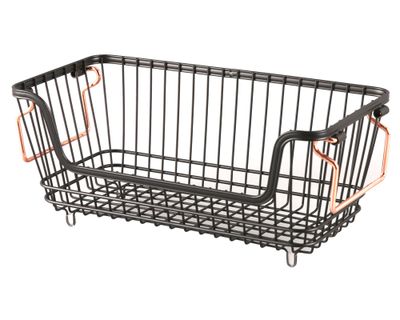 Imagen 1 del producto Canasto organizador negro Cotidiana