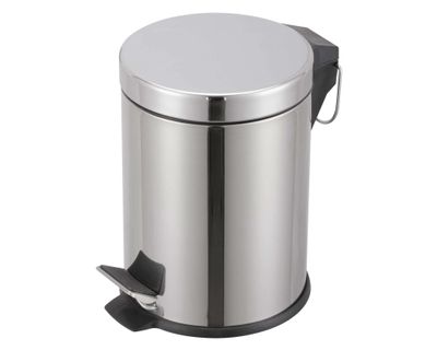 Imagen 2 del producto Basurero 2.8 litros pedal cromado Cotidiana.