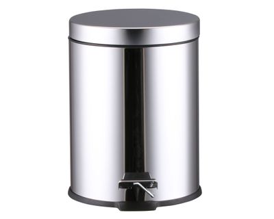 Imagen 2 del producto Basurero 5 litros pedal cromado Cotidiana.