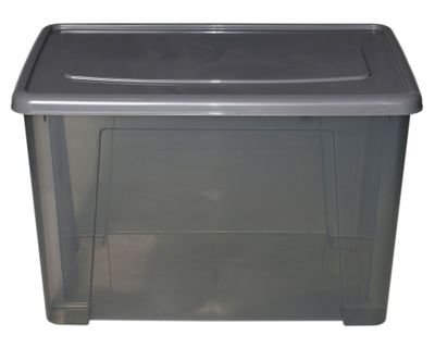 Caja organizadora gris 60 lt