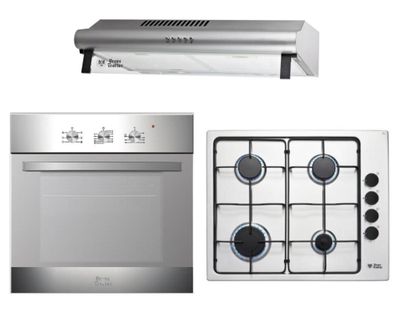 Kit empotrable camapana + encimera 4 quemadores + horno 56 lt EPC4 Reflex